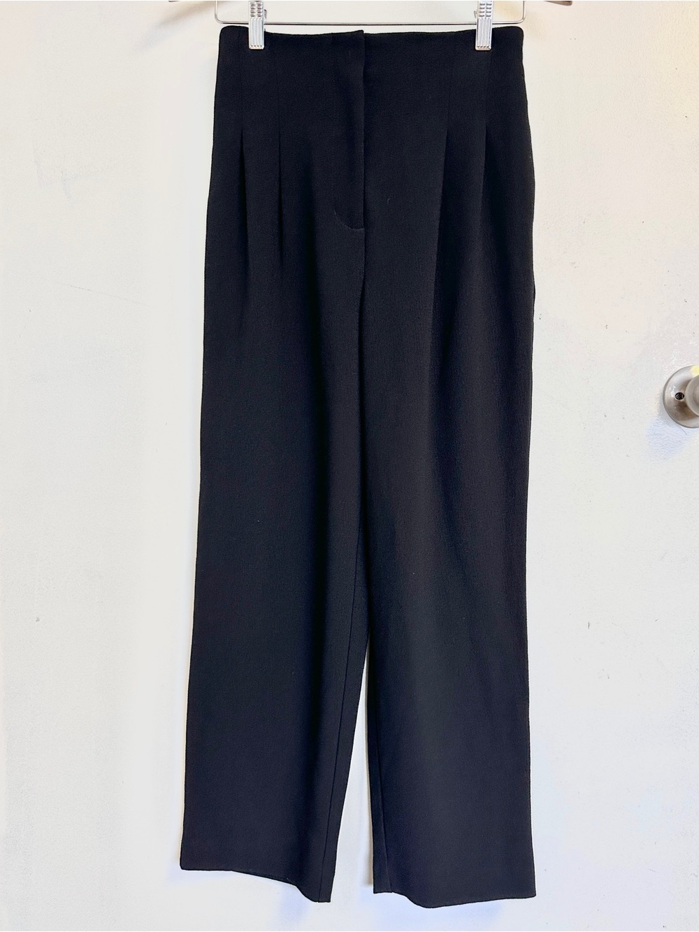 OAK + FORT Black Elastic-Waist Trousers Wide Leg
